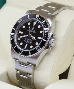 Alternative view of Rolex Submariner Ceramic Bezel, Non-Date 40mm in Stainless Steel on a Rolex Oystersteel Bracelet, Reference 114060, Circa: 2013,  With Box & Warranty Card