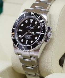 Alternative view of Rolex Submariner Ceramic Bezel, Non-Date 40mm in Stainless Steel on a Rolex Oystersteel Bracelet, Reference 114060, Circa: 2018,  With Box & Warranty Card