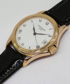 Alternative view of Patek Philippe Calatrava Hobnail Bezel, in 18ct Rose Gold on Patek Philippe Strap, Ref: 5117R, Circa: 2002, Complete with Box & Papers