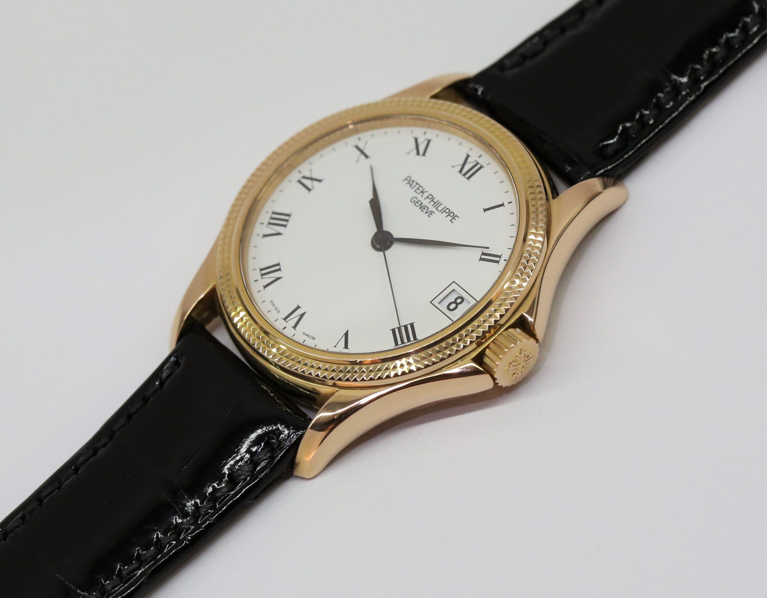 Patek Philippe Calatrava Hobnail Bezel, in 18ct Rose Gold on Patek Philippe Strap, Ref: 5117R, Circa: 2002, Complete with Box & Papers - Image 2