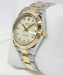 Alternative view of Rolex Datejust II, 18ct Yellow Gold & Stainless Steel with Factory Diamond Dial, Ref: 116333, Circa: 2015, Box and Papers