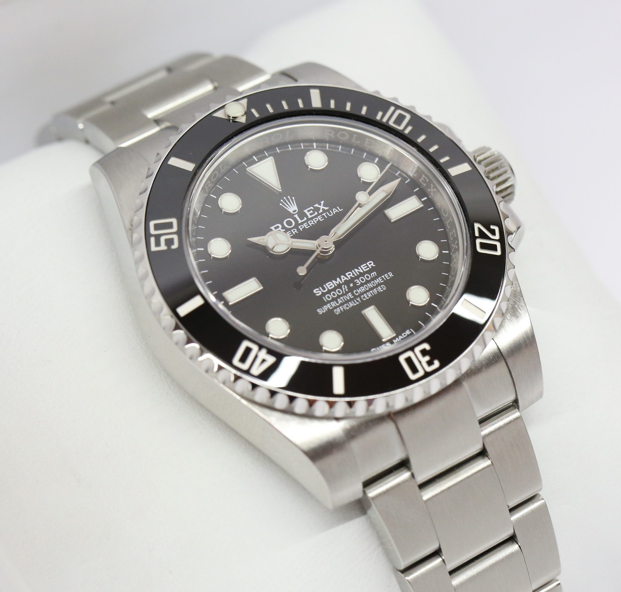 Rolex Submariner Ceramic Bezel, Non-Date 40mm in Stainless Steel on a Rolex Oystersteel Bracelet, Reference 114060, Circa: 2017, With Box & Warranty Card