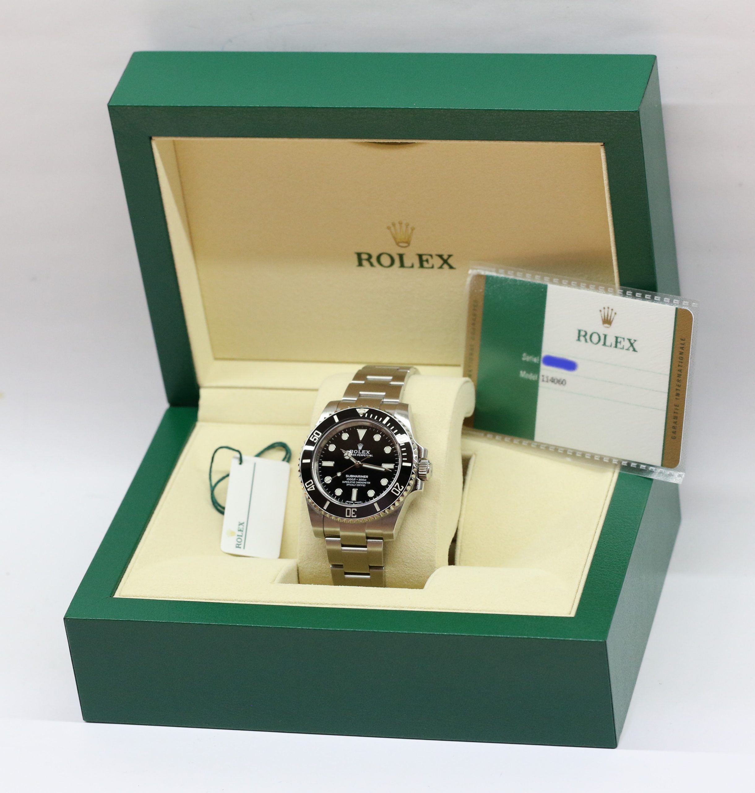 Rolex Submariner Ceramic Bezel, Non-Date 40mm in Stainless Steel on a Rolex Oystersteel Bracelet, Reference 114060, Circa: 2017, With Box & Warranty Card - Image 7