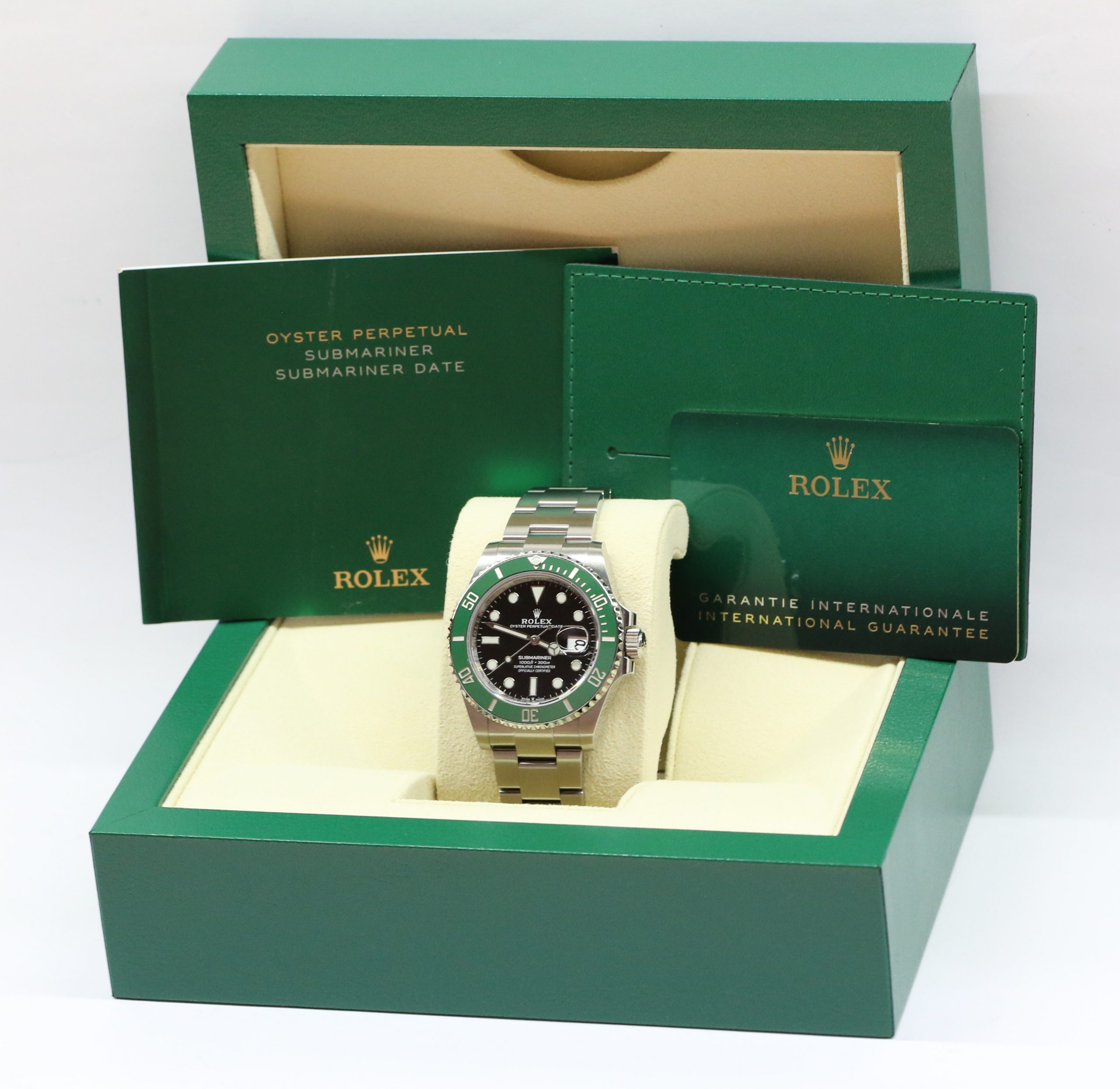 Rolex Submariner Date, Green Cerachrom Bezel, Black Index Dial on a Rolex OysterSteel Bracelet, Ref: 126610LV, Circa: 2020, Complete with Box & Papers - Image 7