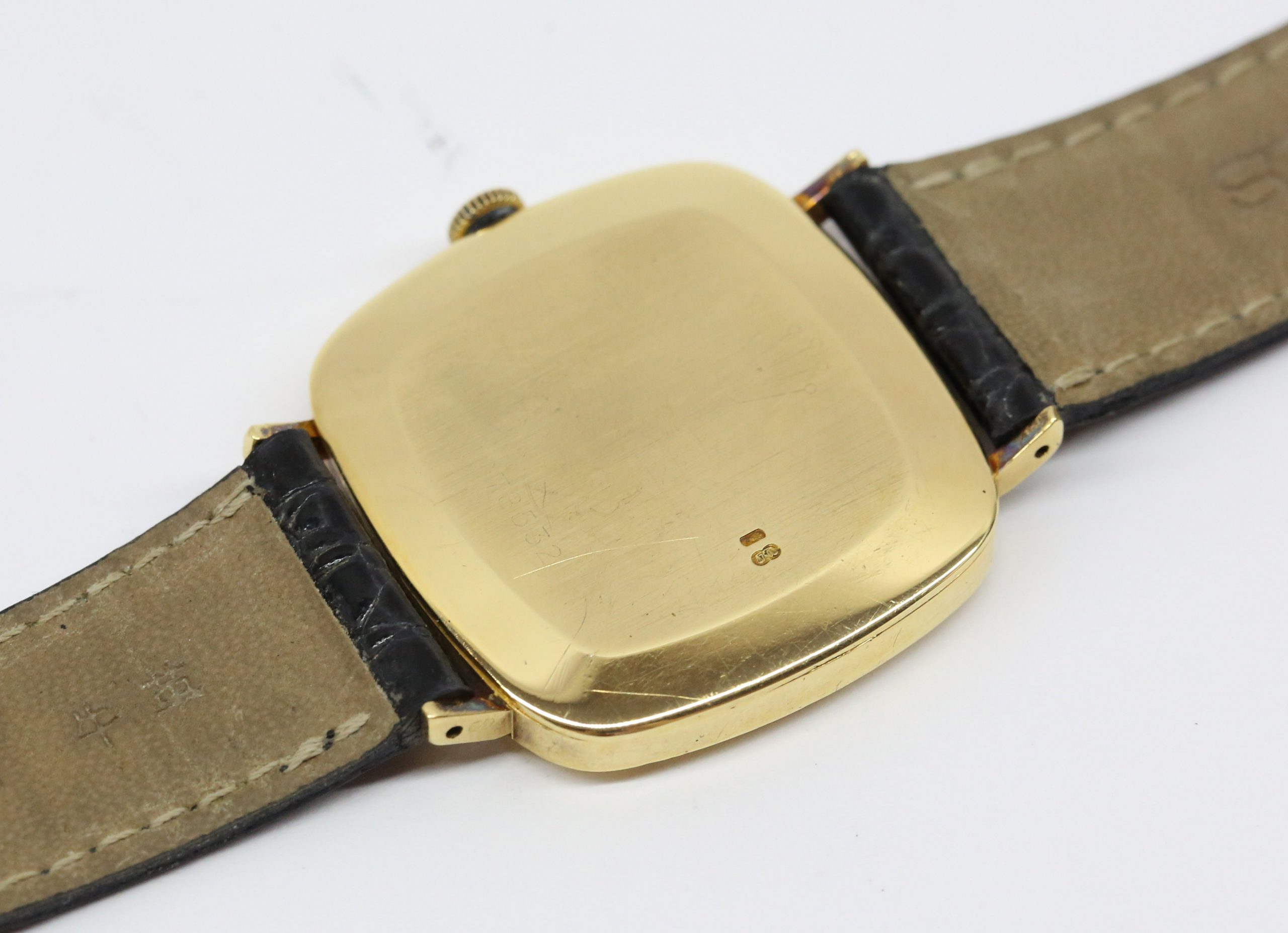 Rolex Cellini 18ct Yellow Gold Square Shape on Strap, Ref 4084, Circa: 1977, Manual Winding, Champagne Dial - Image 5