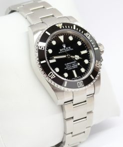 Alternative view of Rolex Submariner Ceramic Bezel, Non-Date 40mm in Stainless Steel on a Rolex Oystersteel Bracelet, Reference 114060, Circa: 2014,  With Box & Warranty Card