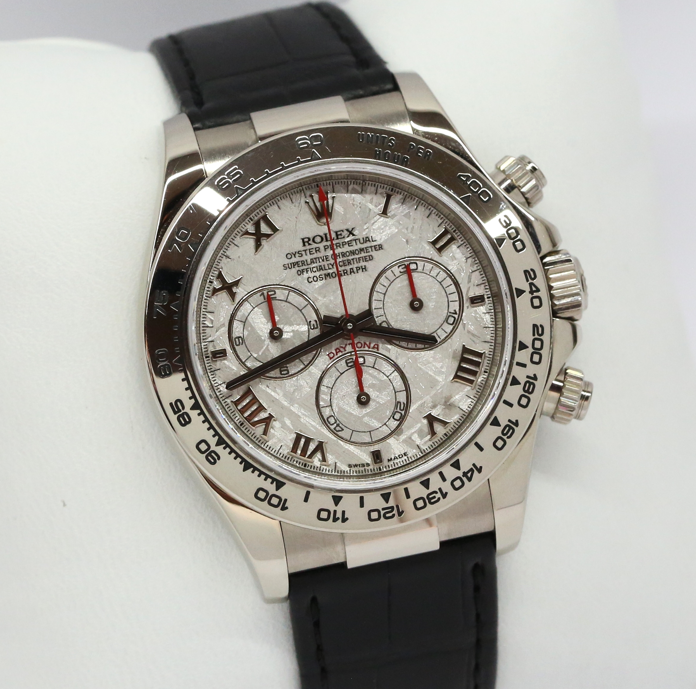 Rolex Daytona in 18ct White Gold with Meterorite Dial on Strap Ref. 116519 Circa: 2006 Complete with Box and Papers. - Image 2
