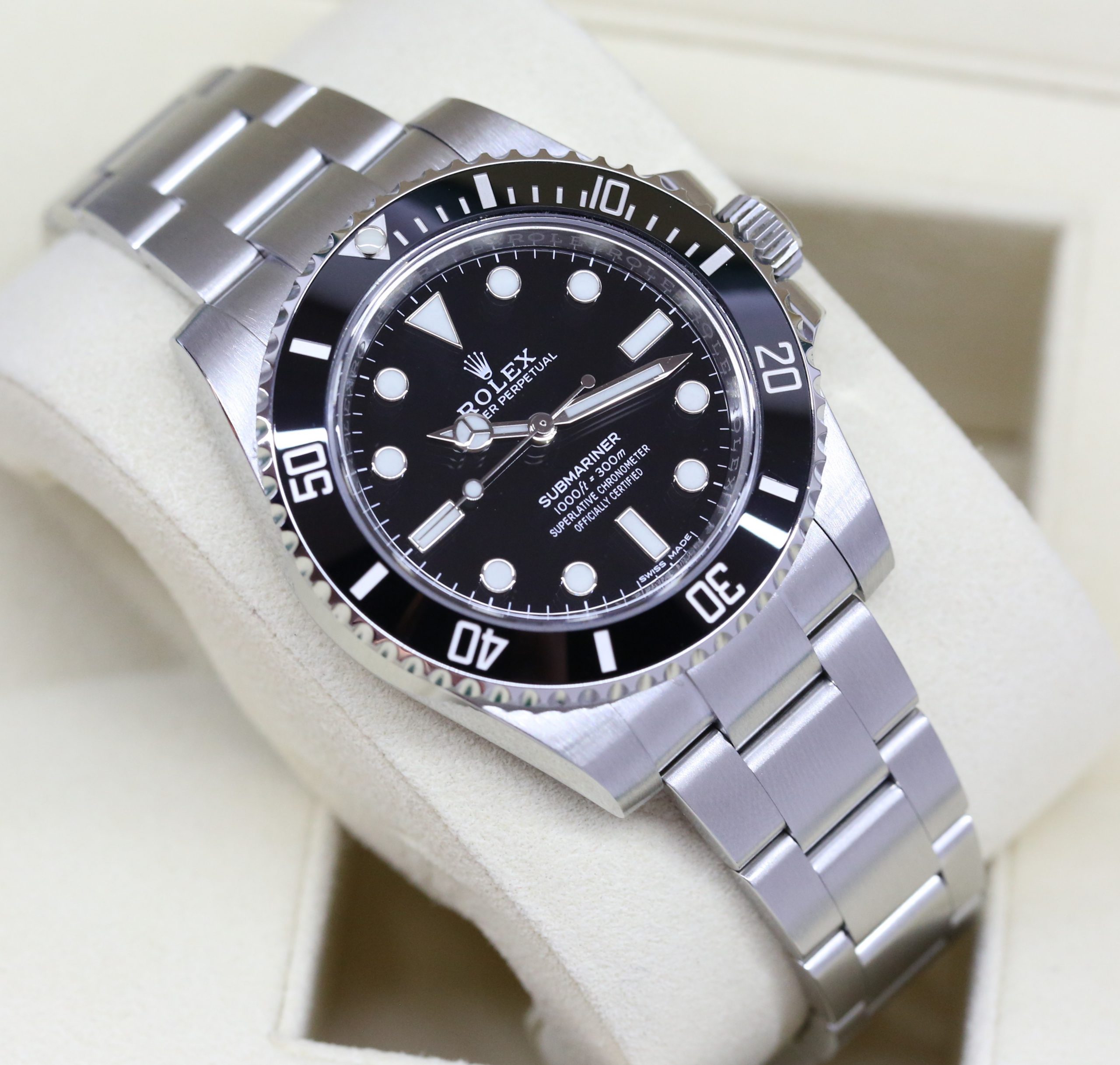 Rolex Submariner Ceramic Bezel, Non-Date 40mm in Stainless Steel on a Rolex Oystersteel Bracelet, Reference 114060, Circa: 2017, With Box & Warranty Card - Image 3