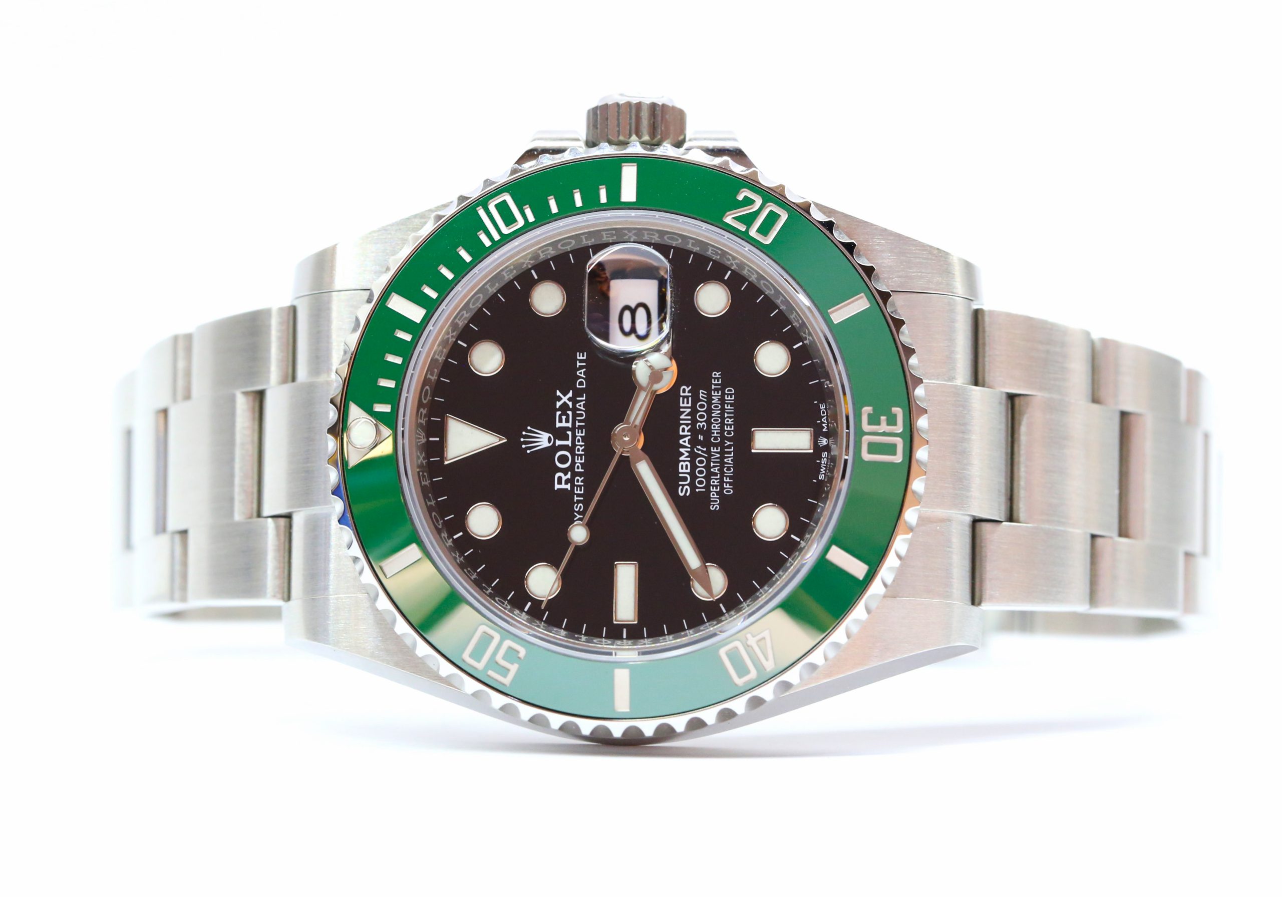 Rolex Submariner Date, Green Cerachrom Bezel, Black Index Dial on a Rolex OysterSteel Bracelet, Ref: 126610LV, Circa: 2020, Complete with Box & Papers - Image 3