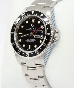 Alternative view of Rolex GMT Master II Stainless Steel on Rolex Oyster Bracelet, Black Bezel, Black Index Dial, Reference: 16710, Circa: 2005, with Box, Just Returned From Complete Rolex Service, Balance of 2 Year Rolex Service Warranty
