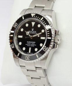 Alternative view of Rolex Submariner Ceramic Bezel, Non-Date 40mm in Stainless Steel on a Rolex Oystersteel Bracelet, Reference 114060, Circa: 2017,  With Box & Warranty Card