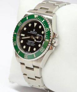 Alternative view of Rolex Submariner Date, Green Cerachrom Bezel, Black Index Dial on a Rolex OysterSteel Bracelet, Ref: 126610LV, Circa: 2020, Complete with Box & Papers