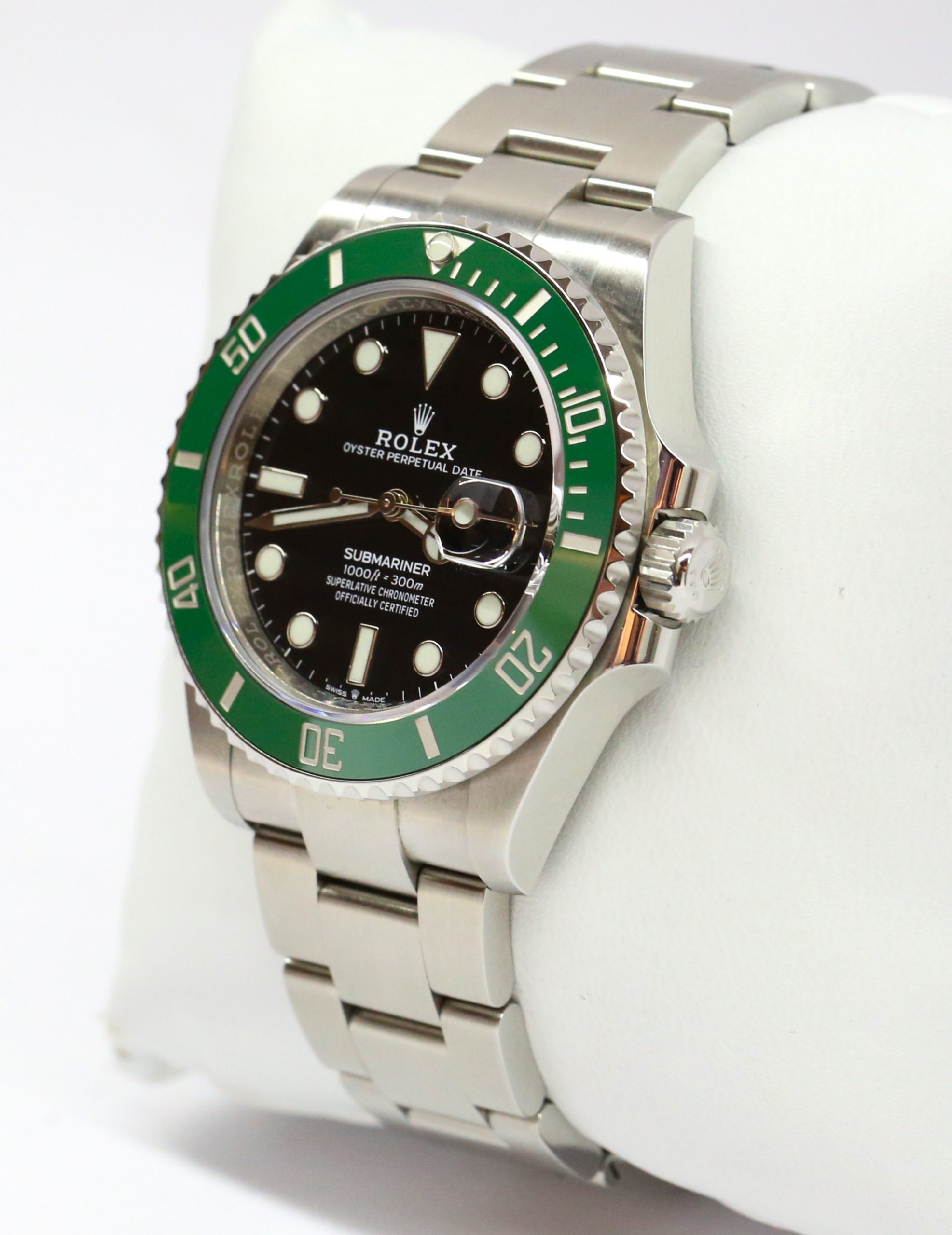Rolex Submariner Date, Green Cerachrom Bezel, Black Index Dial on a Rolex OysterSteel Bracelet, Ref: 126610LV, Circa: 2020, Complete with Box & Papers - Image 2