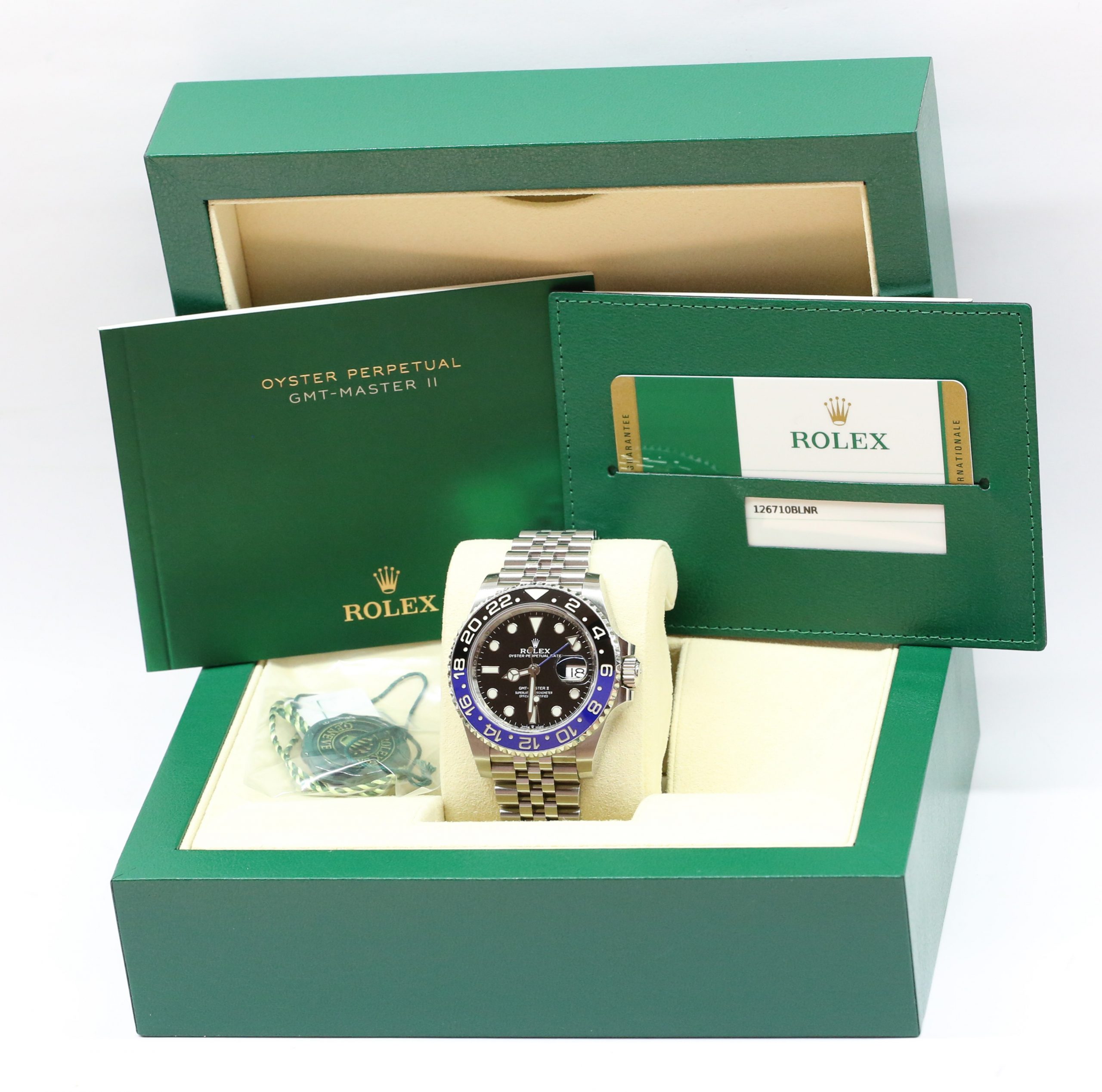 Rolex GMT Master II in stainless steel, Ceramic Blue Black Bezel on Rolex stainless steel Jubilee Bracelet, Ref 126710BLNR, Circa: 2019, Complete with Box & Papers - Image 7