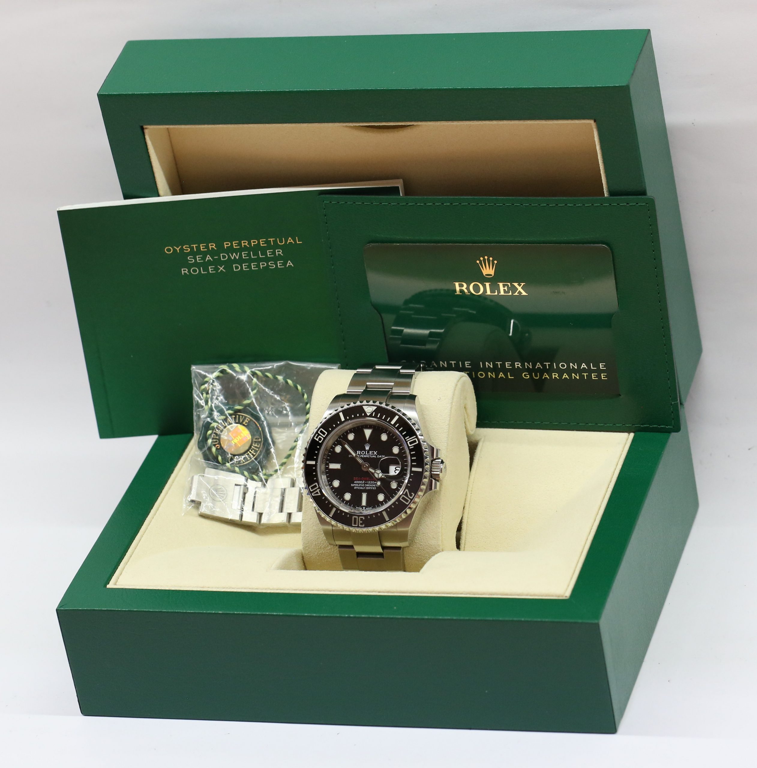 Rolex Oyster Perpetual Sea-Dweller 4000 “Anniversary Red”, Black Index Dial, Stainless Steel on Rolex Oystersteel Bracelet, Ref 126600, Circa: 2021, Complete with Box and Papers - Image 7