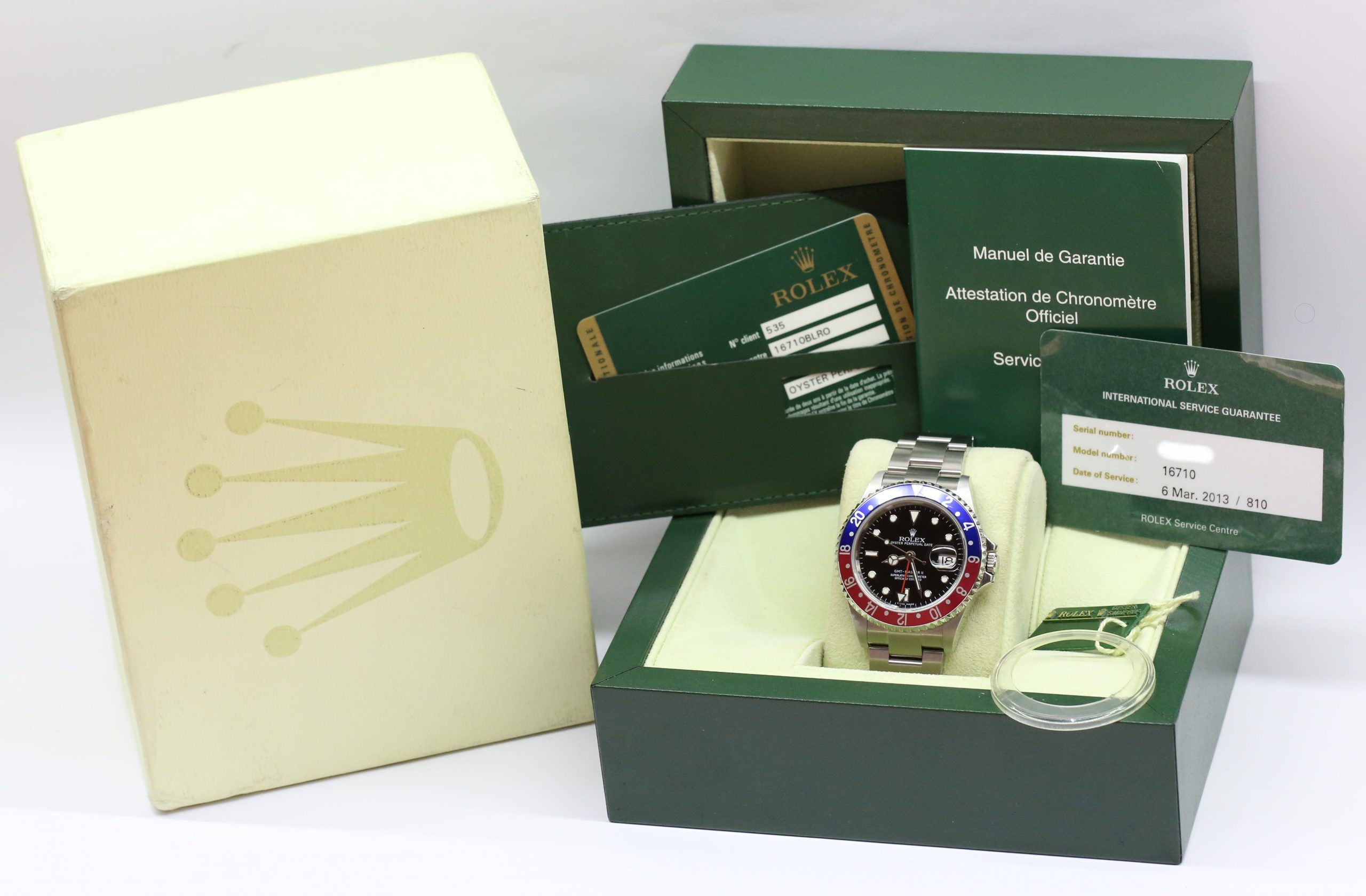 Rolex GMT Master II Pepsi Bezel Stainless Steel (RARE Stick Dial), on Rolex Oyster Bracelet, Reference: 16710, Circa: 2007, Cal. 3186 Box, Papers & 12 Month EWG Warranty - Image 7