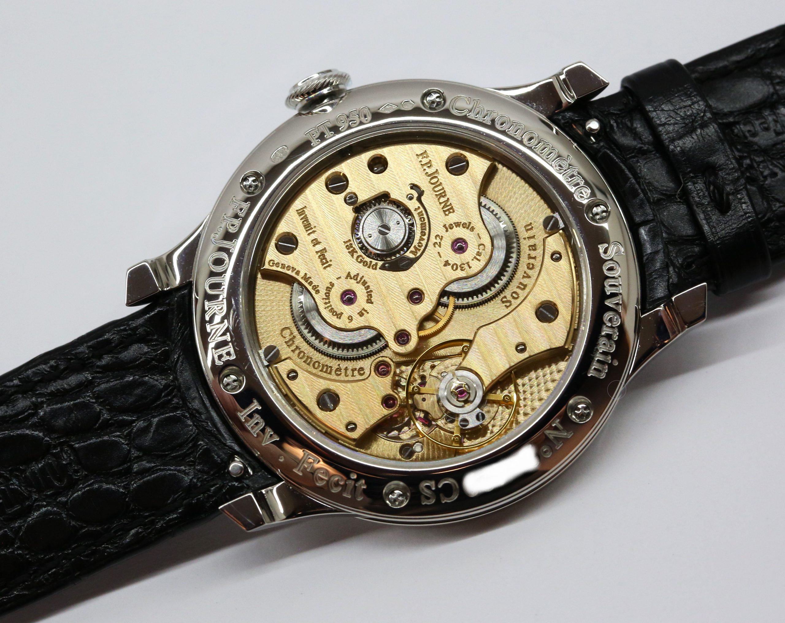 F.P Journe Chronometre Souverain in Platinum, Silver Arab Dial, on a FP Journe strap and Platinum Tang Buckle. Circa: 2020, Complete with Box & Papers - Image 5