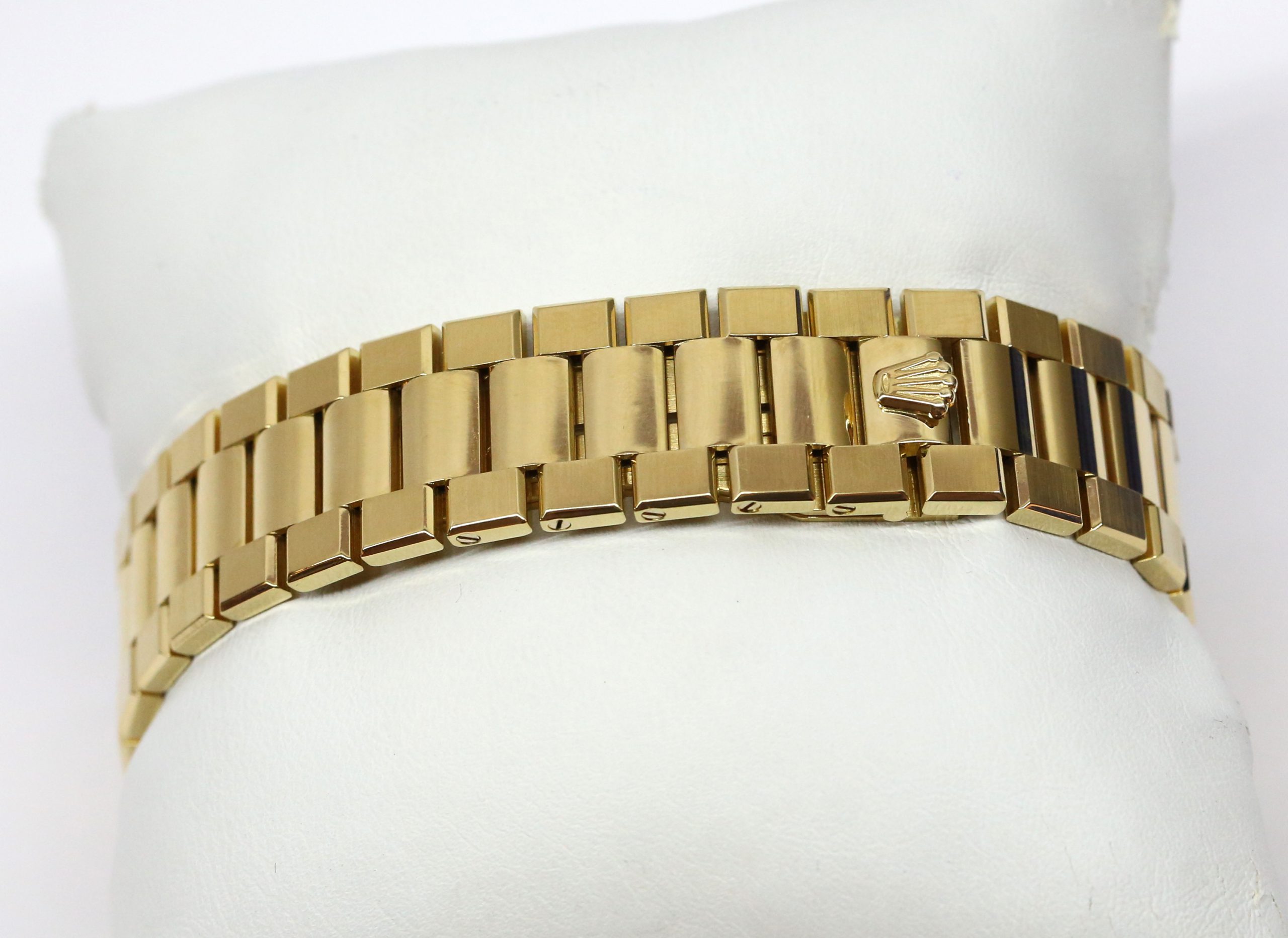 Rolex OysterQuartz Day Date 18ct Yellow Gold on Rolex Bracelet, Black Index Dial, Ref: 19018, Circa: 1986, Just Back From Rolex Service, Complete with Box & Papers - Image 6