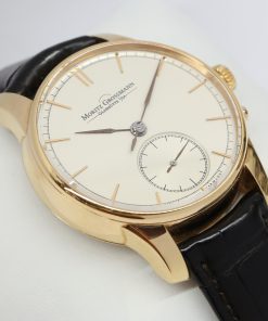 Moritz GrossMann Atum in 18ct Rose Gold on Strap, Silver Index Dial, Complete with Box and Papers