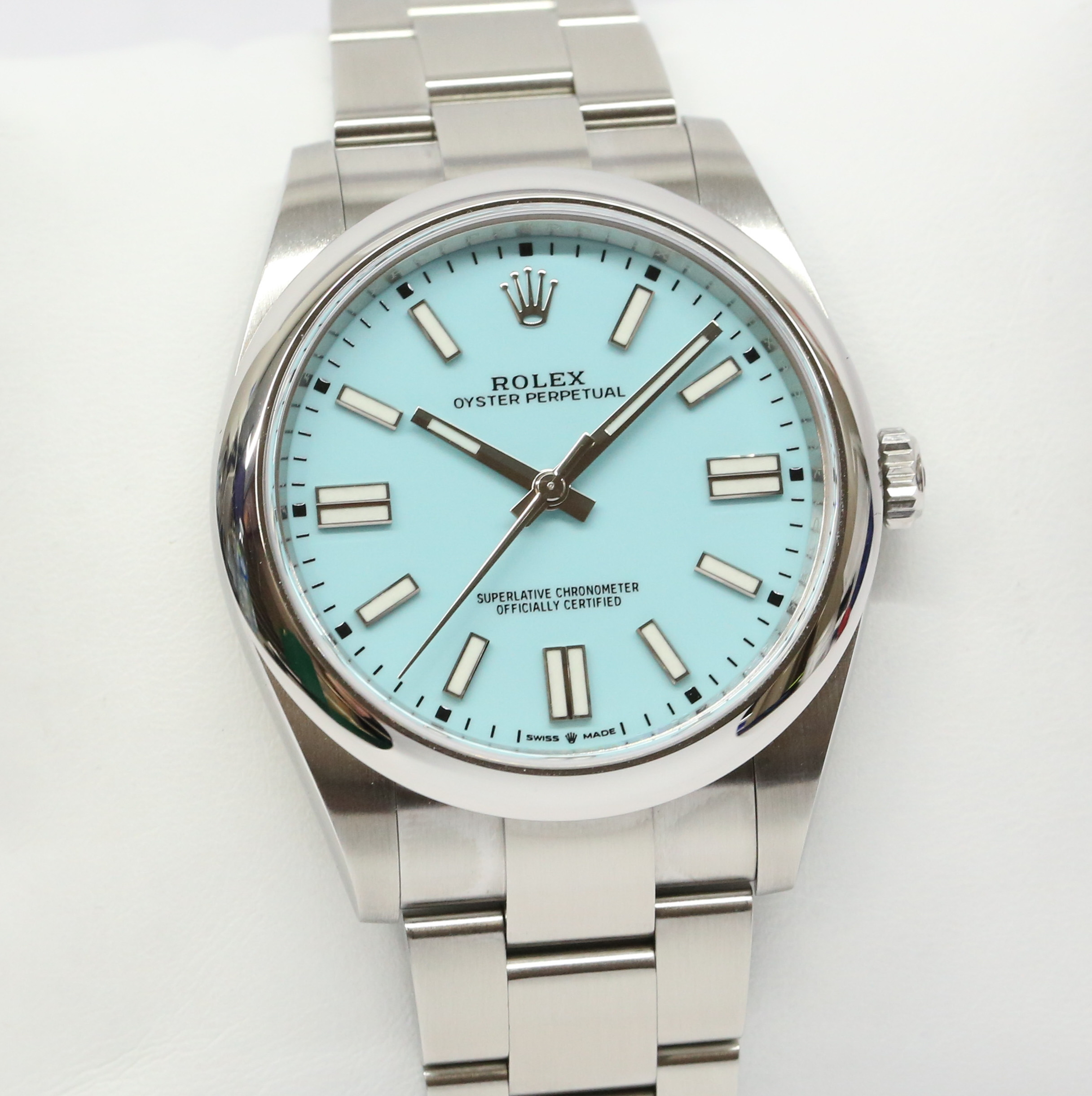 Rolex Oyster Perpetual 41, Torquise Blue Dial, Reference 124300, Circa ...
