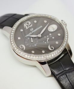 Girard-Perregaux Cat’s Eye Power Reserve with Diamond Bezel on Grey GP AlligatorStrap and Folding Buckle Ref. 80486D11A862-CK8A Complete with Box and Papers