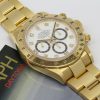Rolex Daytona Zenith Movement, 18ct Yellow Gold on a Rolex 18ct Yellow Gold Oyster Bracelet, Factory White Diamond Dial, Ref: 16528, Circa: 1990,  with Box, Books & Papers & including a Rolex Service Card.   " Unpolished"