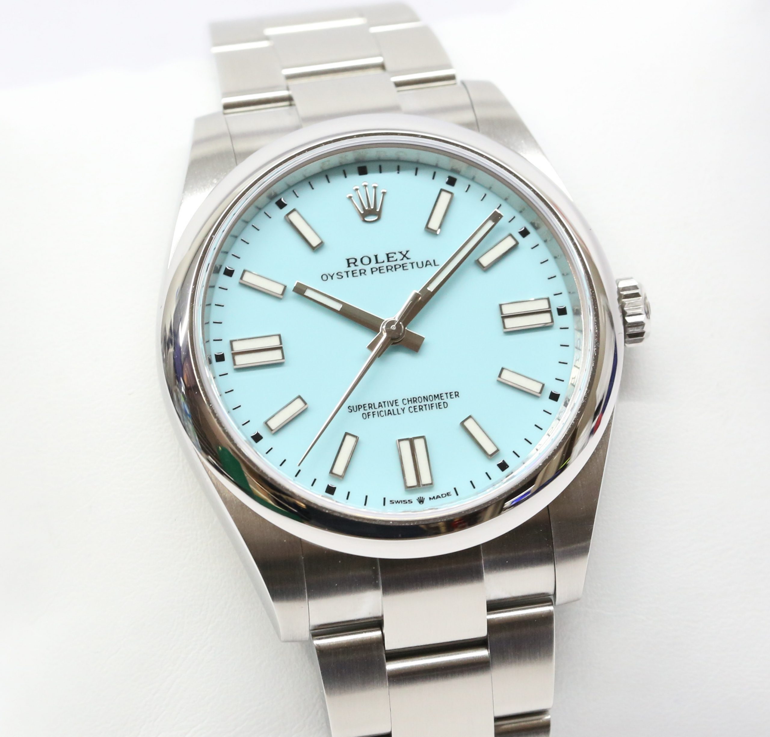 Rolex Oyster Perpetual 41, Torquise Blue Dial, Reference 124300, Circa ...