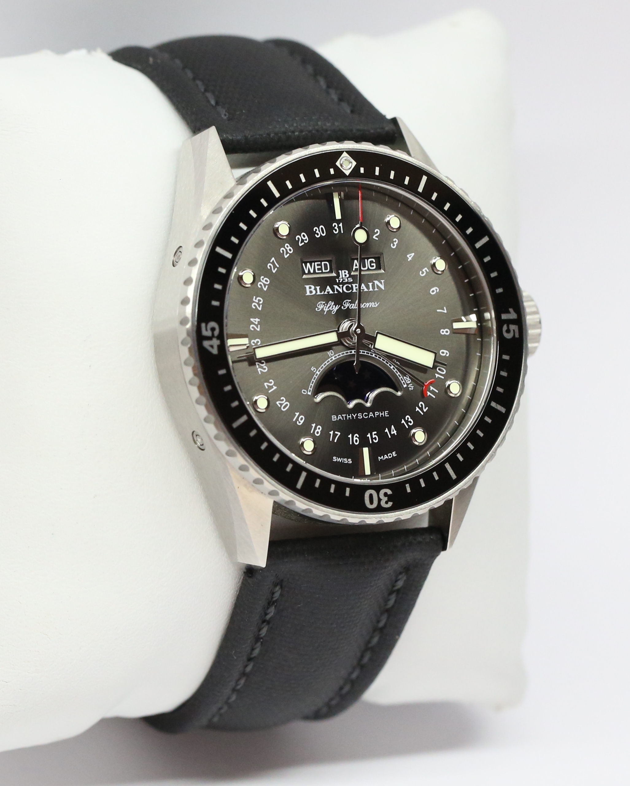 Blancpain Fifty Fathoms Bathyscaphe Moonphase Complete Calendar Automatic on Blancpain Strap and Buckle Ref. 5054 1110 B52A Crica: 05/2020 Complete with Box and Papers - Image 4