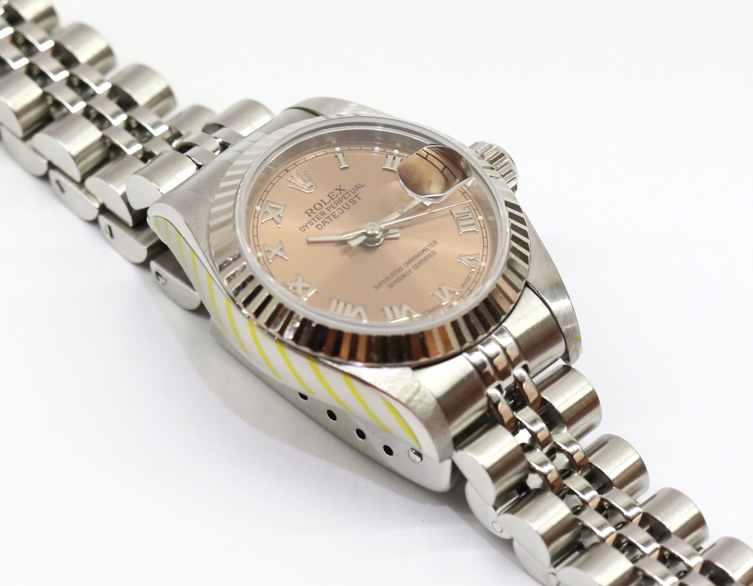 Rolex Datejust 26mm Stainless Steel White Gold Bezel on Jubilee Bracelet, Reference 69174, Circa: 1993, Just Returned from Rolex Service, with Box & Rolex Service Receipt - Image 4
