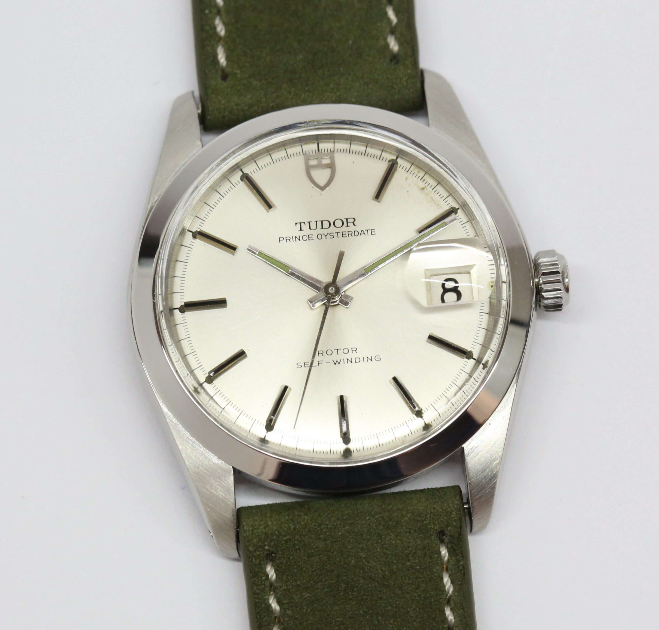 Tudor Prince OysterDate, Vintage, in stainless steel, Silver index dial ...