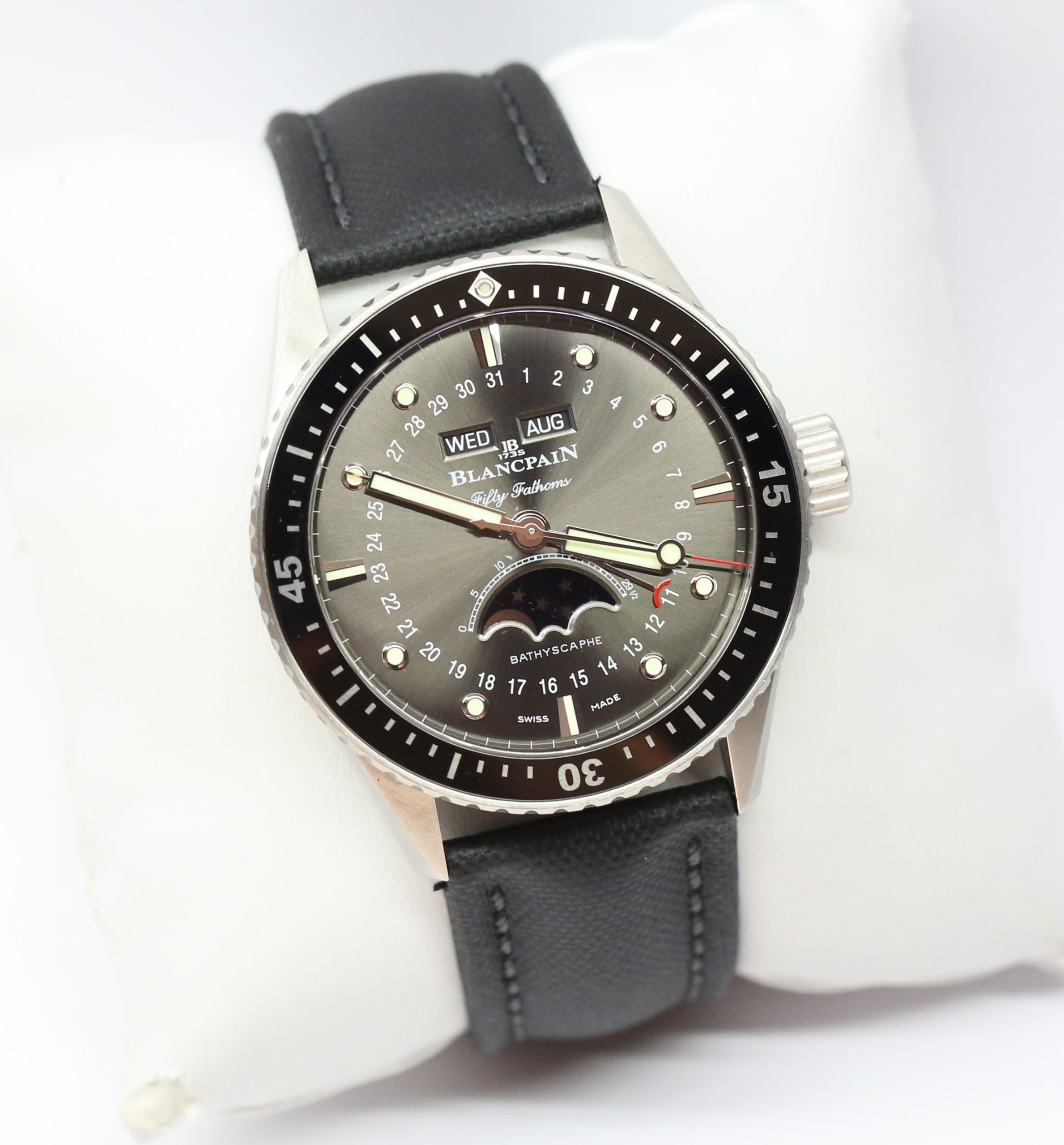 Blancpain Fifty Fathoms Bathyscaphe Moonphase Complete Calendar Automatic on Blancpain Strap and Buckle Ref. 5054 1110 B52A Crica: 05/2020 Complete with Box and Papers - Image 3