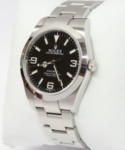 Alternative view of Rolex Explorer I in Stainless steel, 39mm, Black 3,6,9 dial on a Rolex Oystersteel bracelet, Ref: 214270 with box and papers Ca. 2019