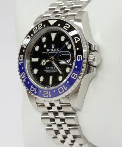 Alternative view of Rolex GMT Master II in stainless steel, Ceramic Blue Black Bezel on Rolex stainless steel Jubilee Bracelet, Ref 126710BLNR, Circa: 2019, Complete with Box & Papers