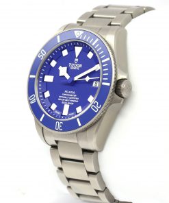 Alternative view of Tudor Pelagos Titanium with Blue Dial on Tudor Bracelet Ref. 25600TB Circa: 2019 Complete with Box and Papers