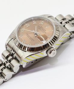 Alternative view of Rolex Datejust 26mm Stainless Steel White Gold Bezel on Jubilee Bracelet, Reference 69174, Circa: 1993, Just Returned from Rolex Service, with Box & Rolex Service Receipt