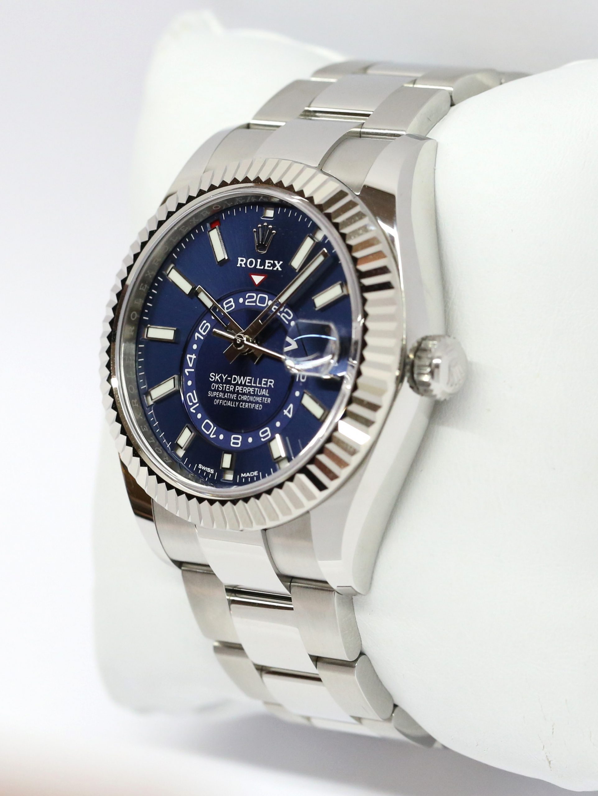 Rolex Sky-Dweller Stainless Steel & 18ct White Gold Bezel, Blue Index Dial, on Oystersteel Bracelet, Ref: 326934, circa: 2021, Complete with Box & Papers - Image 2