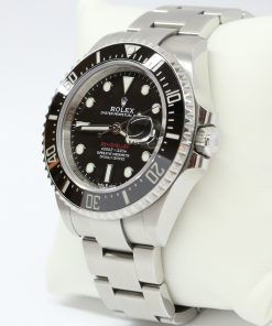Alternative view of Rolex Oyster Perpetual Sea-Dweller 4000 “Anniversary Red”, Black Index Dial, Stainless Steel on Rolex Oystersteel Bracelet, Ref 126600, Circa: 2021, Complete with Box and Papers