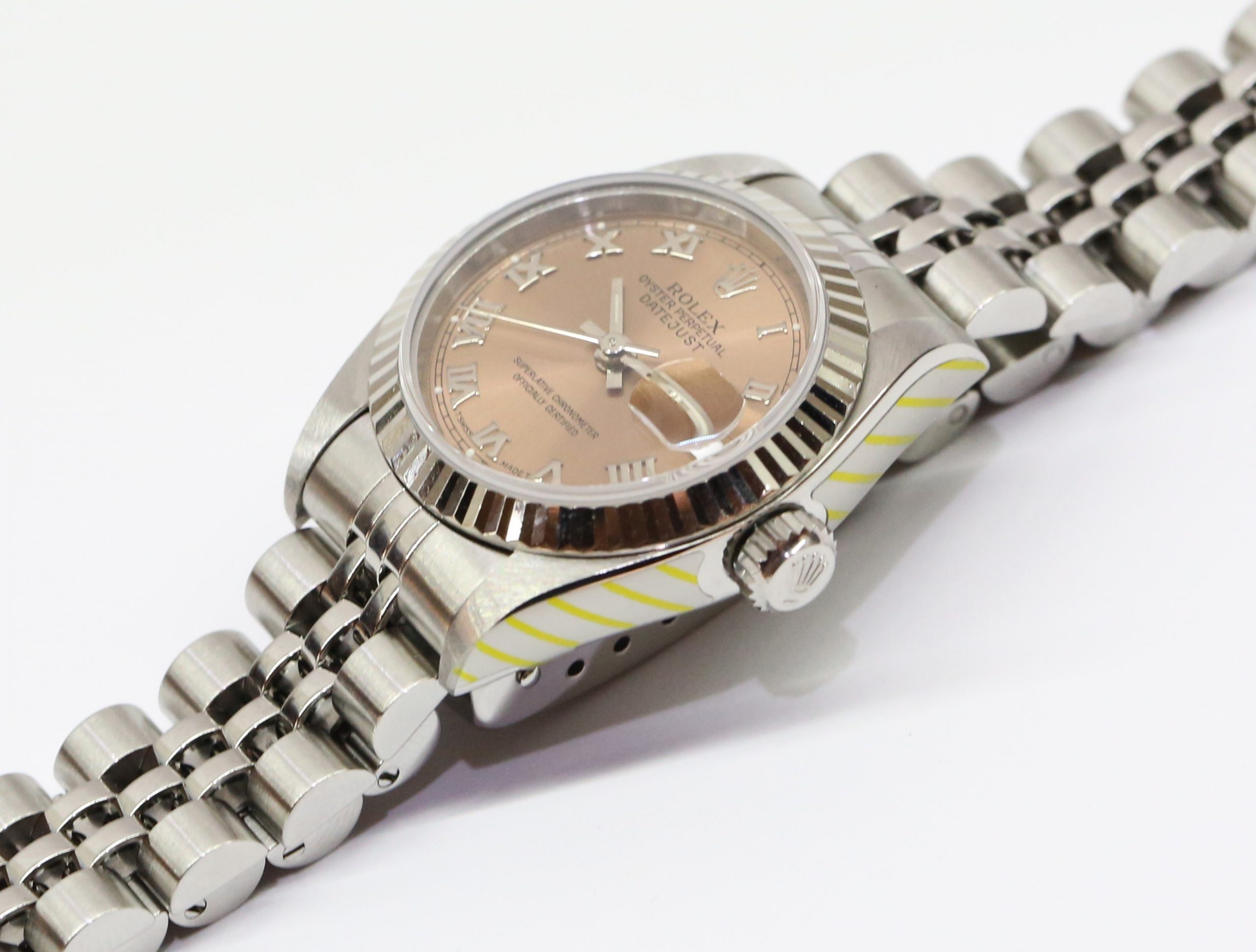 Rolex Datejust 26mm Stainless Steel White Gold Bezel on Jubilee Bracelet, Reference 69174, Circa: 1993, Just Returned from Rolex Service, with Box & Rolex Service Receipt - Image 2