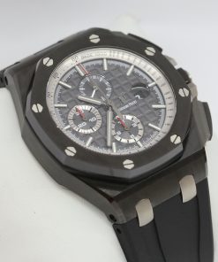 Audemars Piguet Royal Oak Offshore Chronograph 44mm Black Ceramic on an AP rubber band , Ref: 26405CE.OO.A002CA.01, Circa 2016, Complete with Box & Papers
