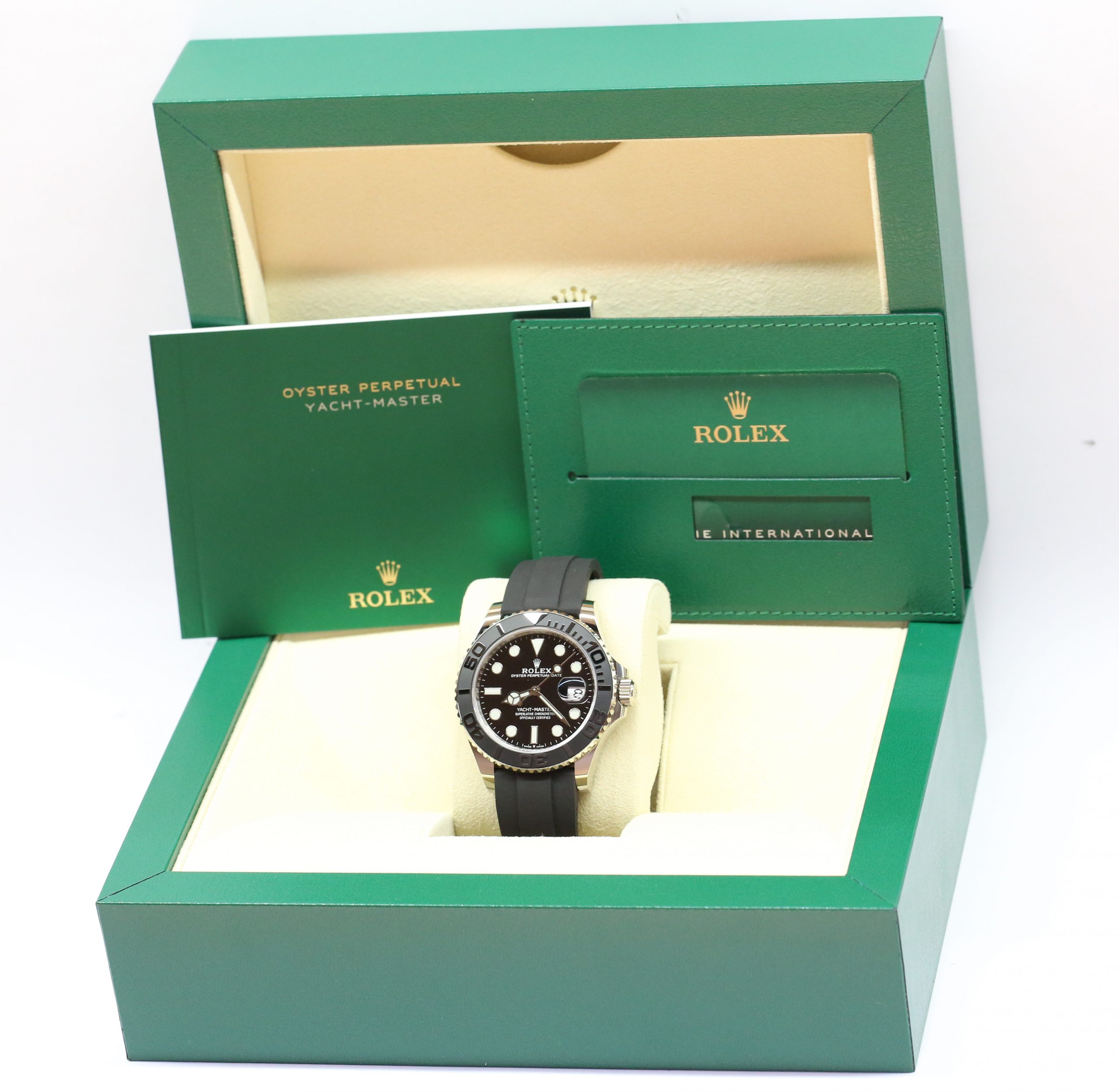 Rolex Yacht-Master 42 in 18k White Gold, Black index dial and Black ceramic bezel on Rolex Oysterflex band Ref:226659 Circa. 8/2020 Complete with Box and Papers - Image 7
