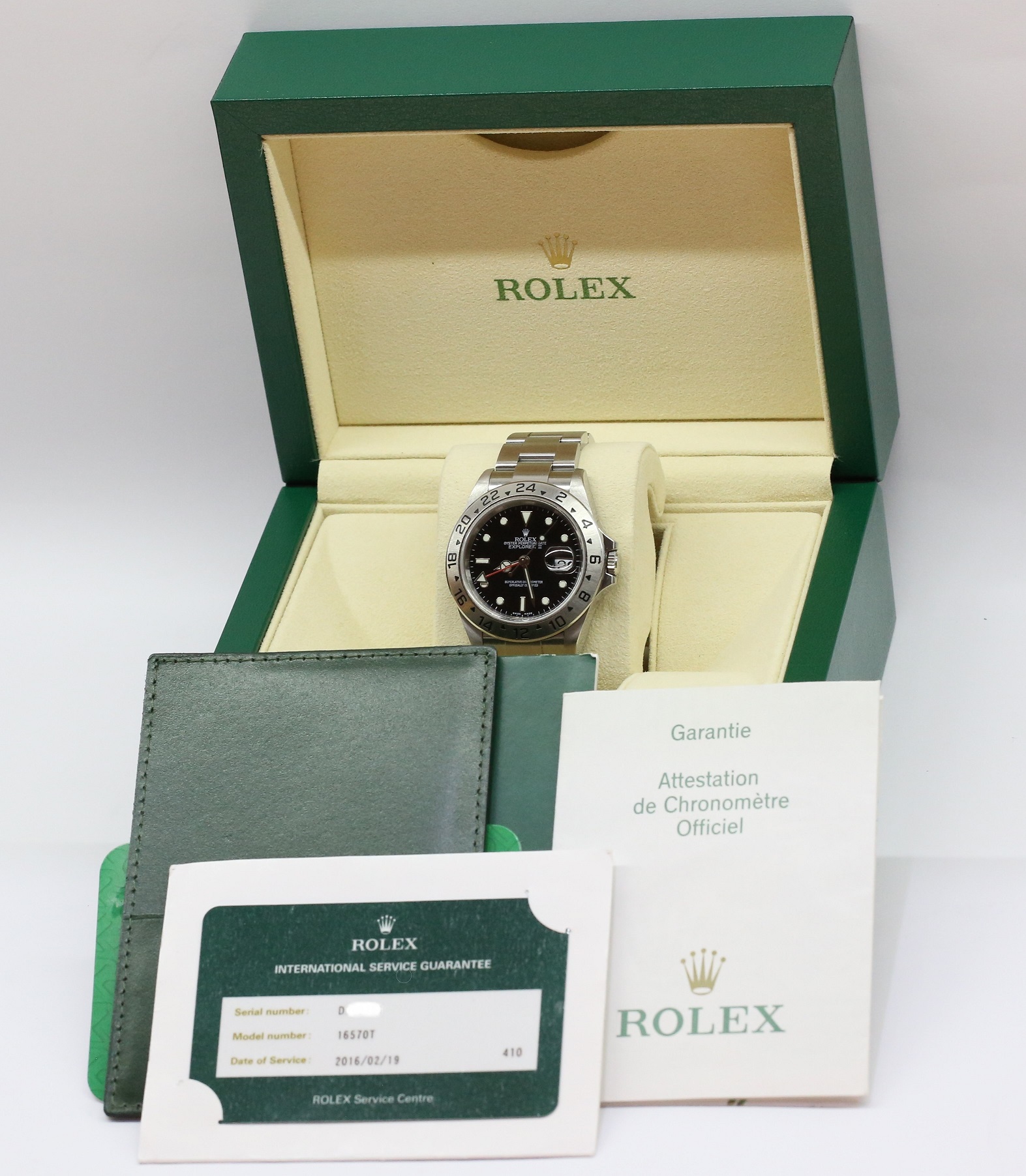 Rolex Explorer 2 GMT, Stainless Steel, Black Index Dial on Rolex Oyster Bracelet, Reference: 16570T, Circa: 2006, with Box & Papers - Image 8