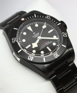 Tudor Heritage Black Bay Dark in Stainless Steel PVD with Black Index Dial on Tudor Black Steel Bracelet Ref. 79230DK Circa: 2021 Complete with Box and Papers, Balance of Factory Warranty
