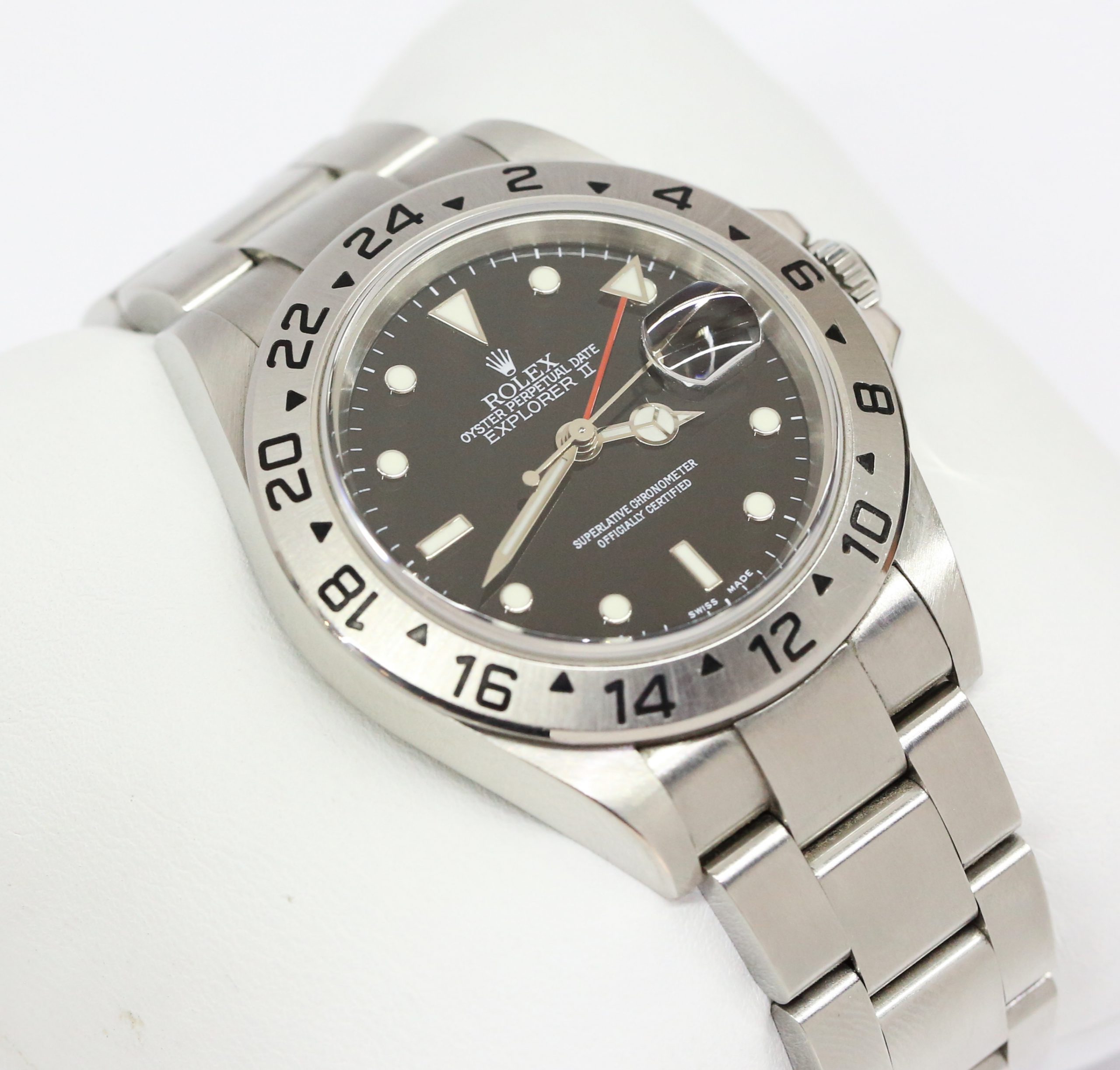 Rolex Explorer 2 GMT, Stainless Steel, Black Index Dial on Rolex Oyster Bracelet, Reference: 16570T, Circa: 2006, with Box & Papers