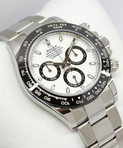 Rolex Daytona Stainless Steel Black Ceramic Bezel, White Index Dial, on Rolex Oystersteel Bracelet, Ref: 116500LN, Circa: 2020, Complete with Box & Papers