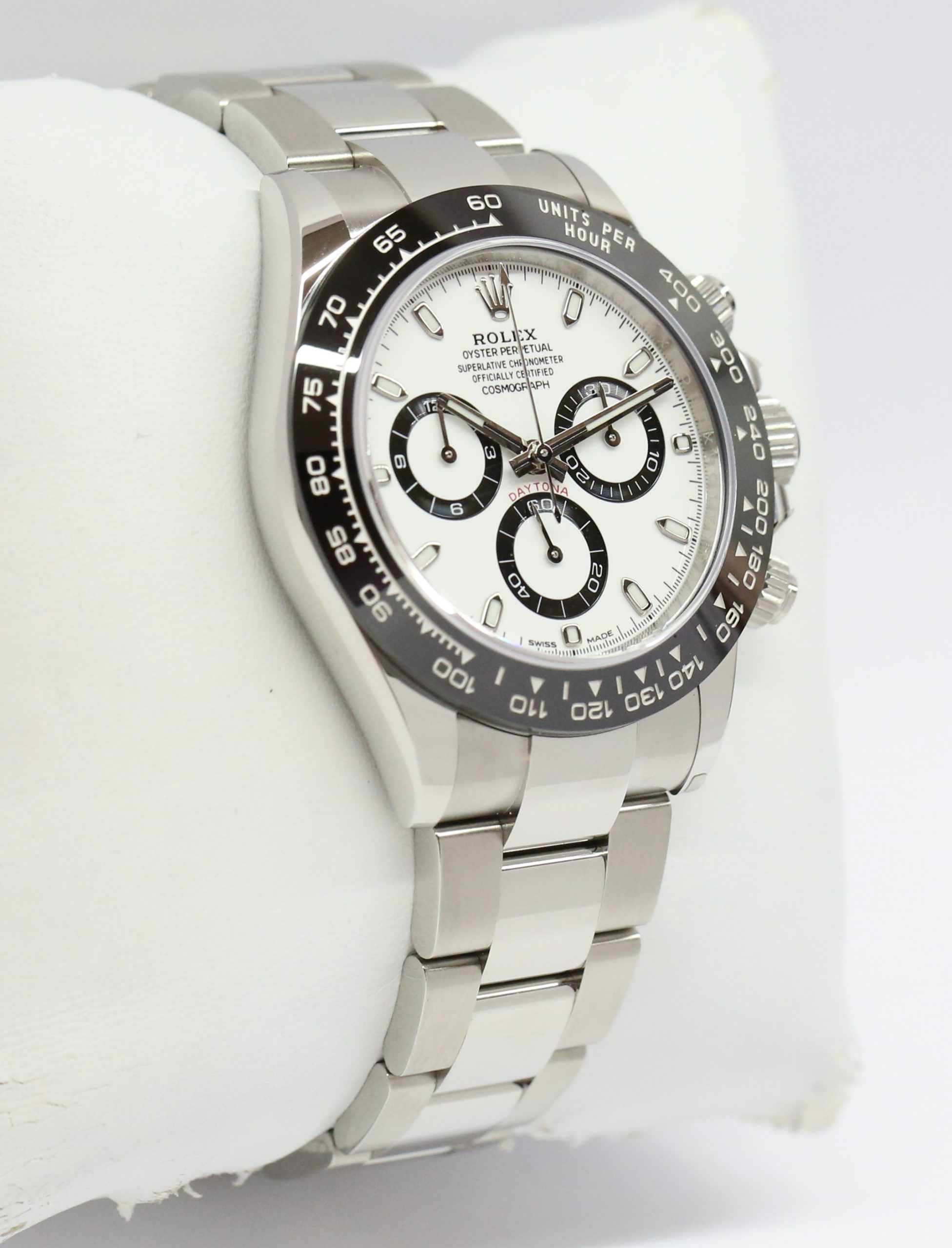 Rolex Daytona Stainless Steel Black Ceramic Bezel, White Index Dial, on Rolex Oystersteel Bracelet, Ref: 116500LN, Circa: 2020, Complete with Box & Papers - Image 2