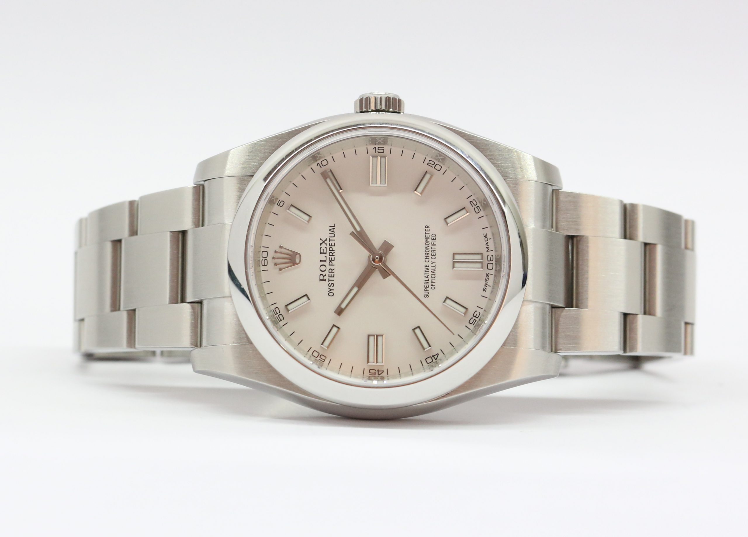 Rolex Oyster Perpetual 36 in Stainless Steel with White Index Dial on Rolex Oyster Bracelet Ref. 116000 Sold New: 2018 Complete with Box and Papers - Image 3