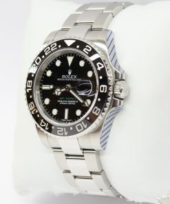 Alternative view of Rolex GMT Master II in stainless steel on a Rolex Oyster bracelet, black index dial, Black ceramic bezel, Reference: 116710LN, Circa: 2010, Complete with Box, Book & Rolex Service Warranty