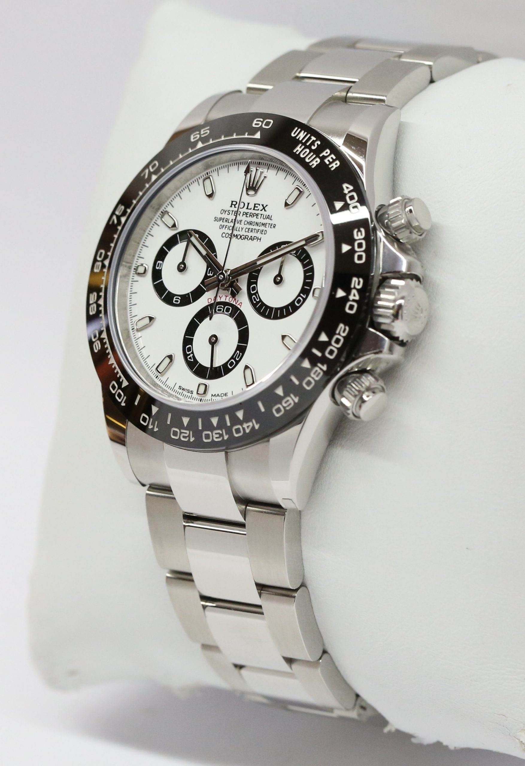 Rolex Daytona Stainless Steel Black Ceramic Bezel, White Index Dial, on Rolex Oystersteel Bracelet, Ref: 116500LN, Circa: 2020, Complete with Box & Papers - Image 3