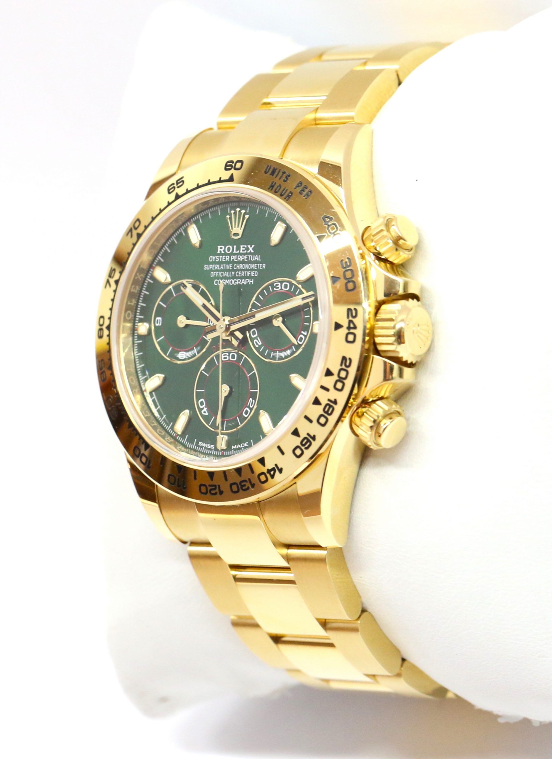 Rolex Daytona in 18ct Yellow Gold, Green Index Dial, on Rolex 18ct Yelow Gold Oyster Bracelet, Reference: 116508, Circa: 2020, Complete with Box & Papers - Image 2