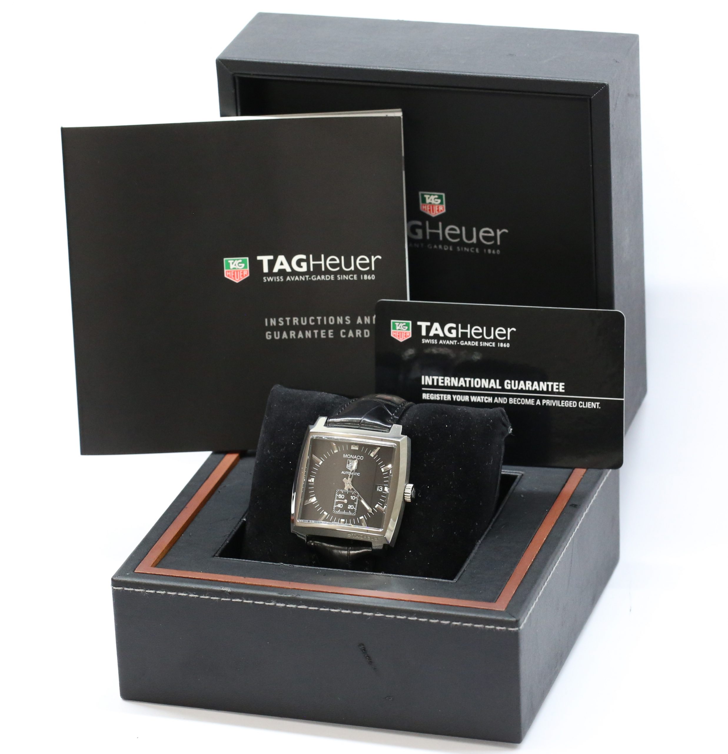 Tag Heuer Monaco Calibre 6 in Stainless Steel with Black Index Dial on Tag Heuer Strap and Tag Heuer Buckle Ref. WW2110-0 Circa: 2011, Complete with Box and Papers - Image 6